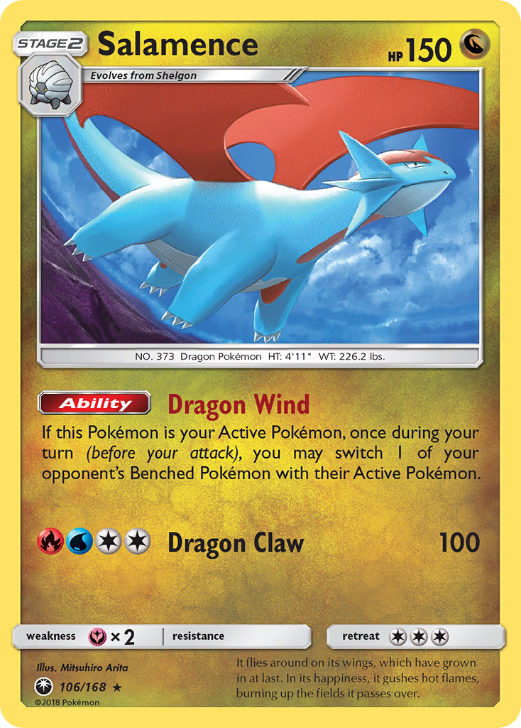 Salamence (106/168) [Sun & Moon: Celestial Storm] | Fandemonia Ltd