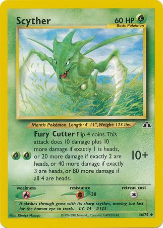 Scyther (46/75) [Neo Discovery Unlimited] | Fandemonia Ltd