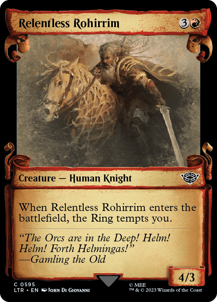 Relentless Rohirrim [The Lord of the Rings: Tales of Middle-Earth Showcase Scrolls] | Fandemonia Ltd