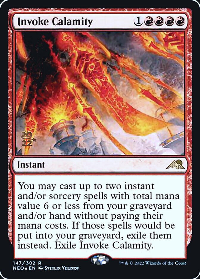 Invoke Calamity [Kamigawa: Neon Dynasty Prerelease Promos] | Fandemonia Ltd