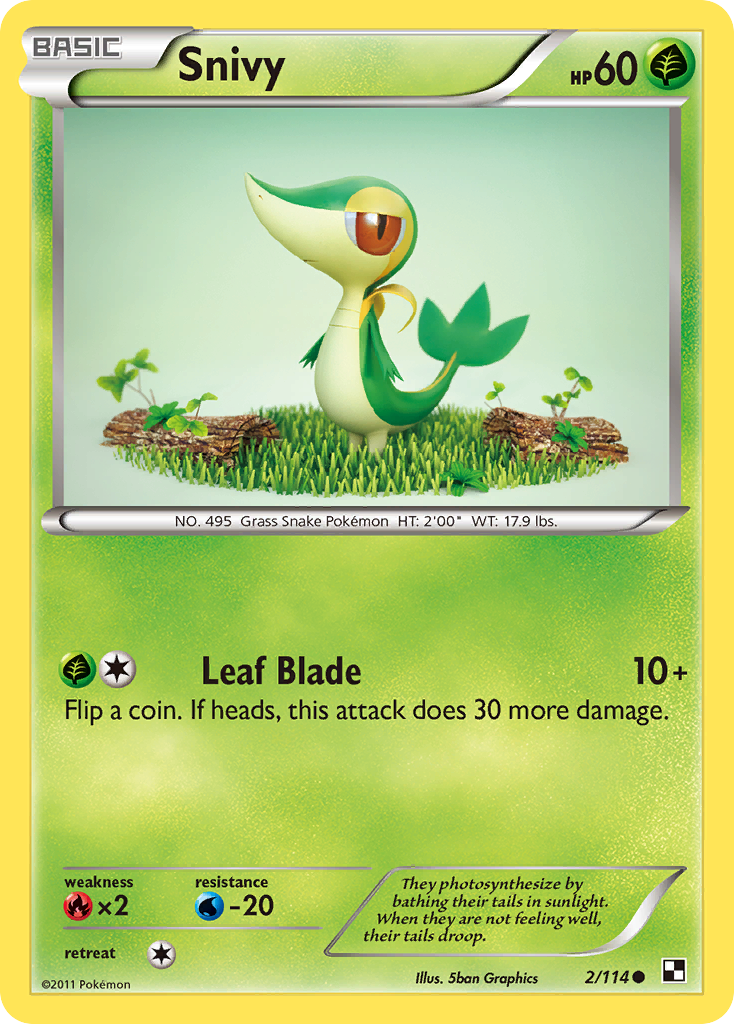 Snivy (2/114) [Black & White: Base Set] | Fandemonia Ltd