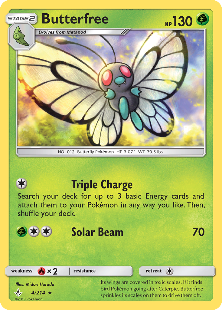 Butterfree (4/214) [Sun & Moon: Unbroken Bonds] | Fandemonia Ltd