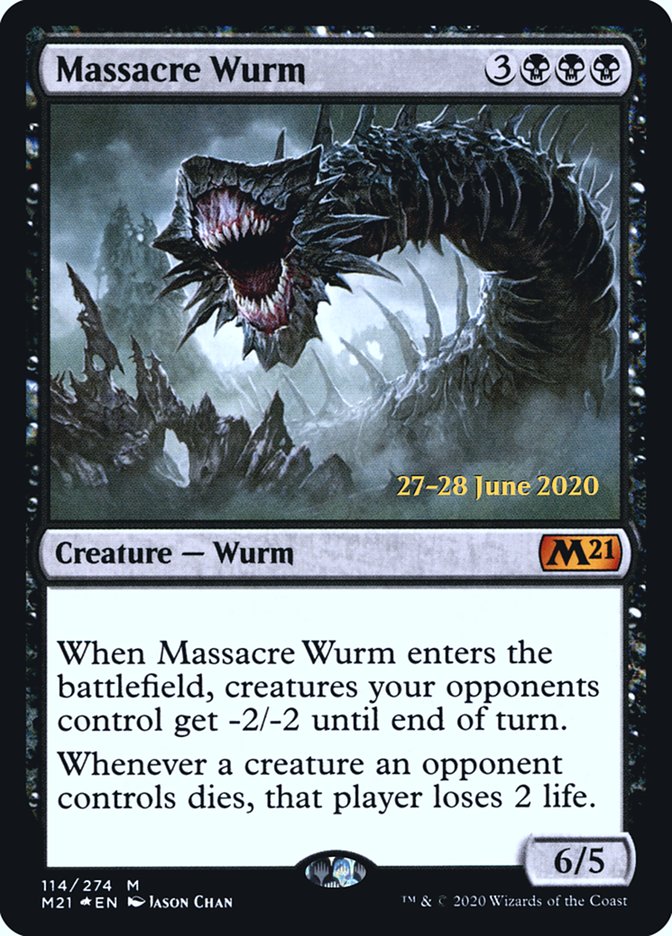 Massacre Wurm  [Core Set 2021 Prerelease Promos] | Fandemonia Ltd