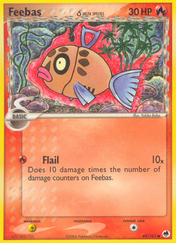 Feebas (49/101) (Delta Species) [EX: Dragon Frontiers] | Fandemonia Ltd