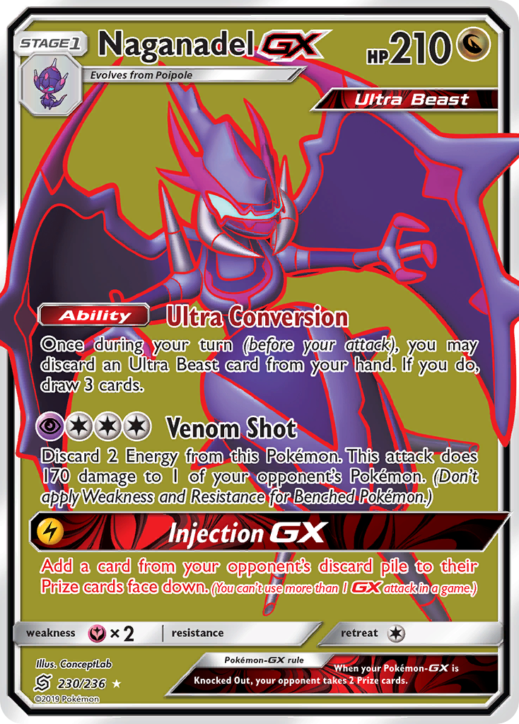 Naganadel GX (230/236) [Sun & Moon: Unified Minds] | Fandemonia Ltd