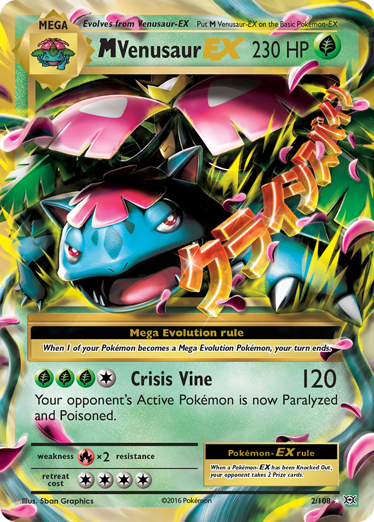 M Venusaur EX (2/108) [XY: Evolutions] | Fandemonia Ltd