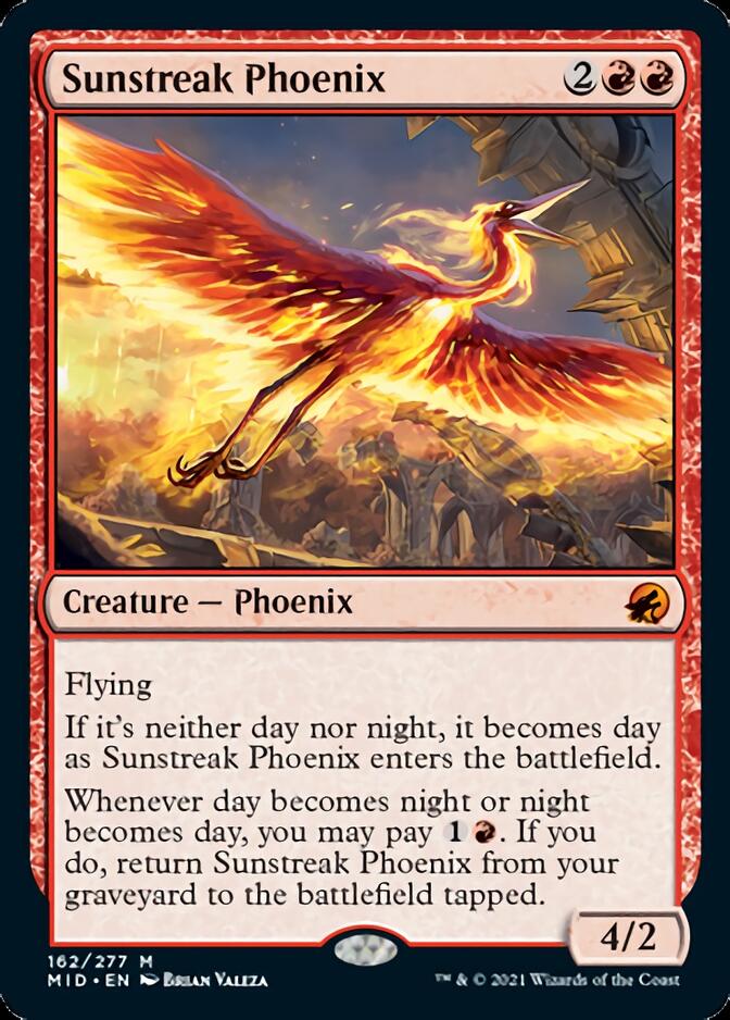 Sunstreak Phoenix [Innistrad: Midnight Hunt] | Fandemonia Ltd