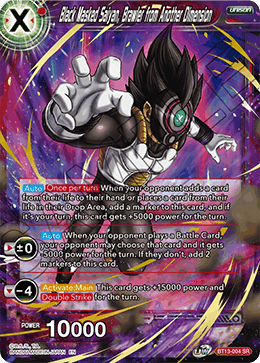 Black Masked Saiyan, Brawler from Another Dimension (Super Rare) [BT13-004] | Fandemonia Ltd