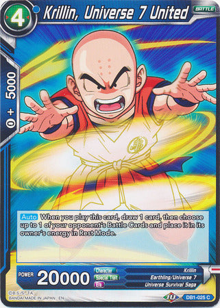 Krillin, Universe 7 United (DB1-025) [Dragon Brawl] | Fandemonia Ltd