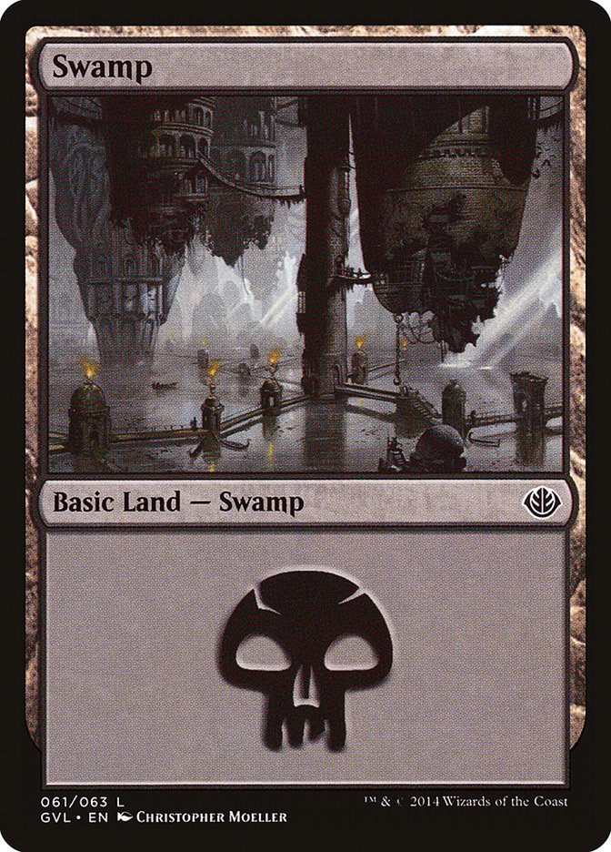 Swamp (61) (Garruk vs. Liliana) [Duel Decks Anthology] | Fandemonia Ltd