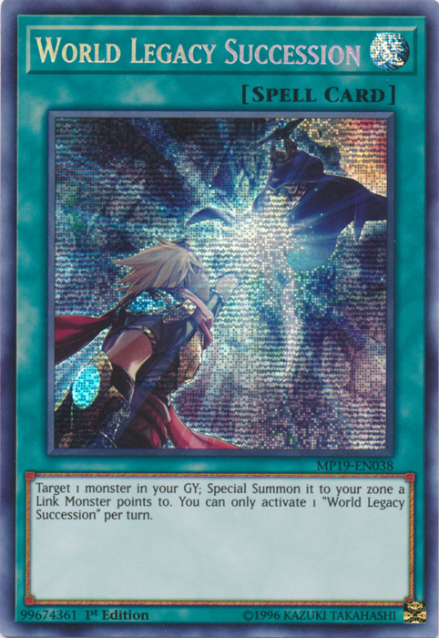 World Legacy Succession [MP19-EN038] Prismatic Secret Rare | Fandemonia Ltd