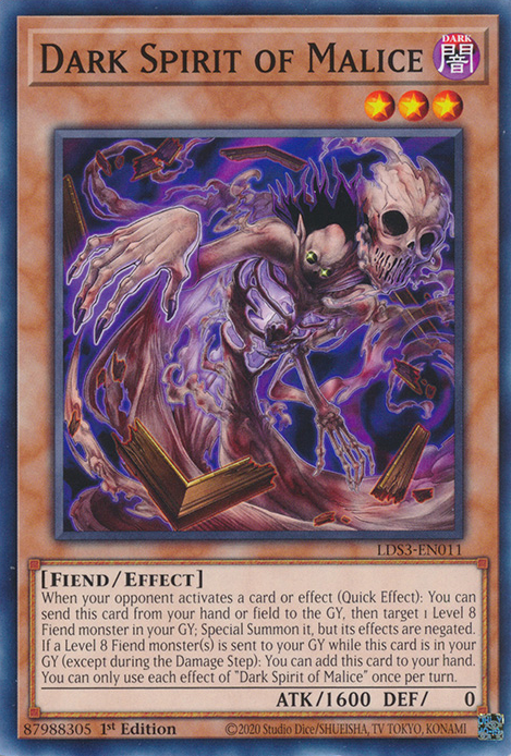 Dark Spirit of Malice [LDS3-EN011] Common | Fandemonia Ltd