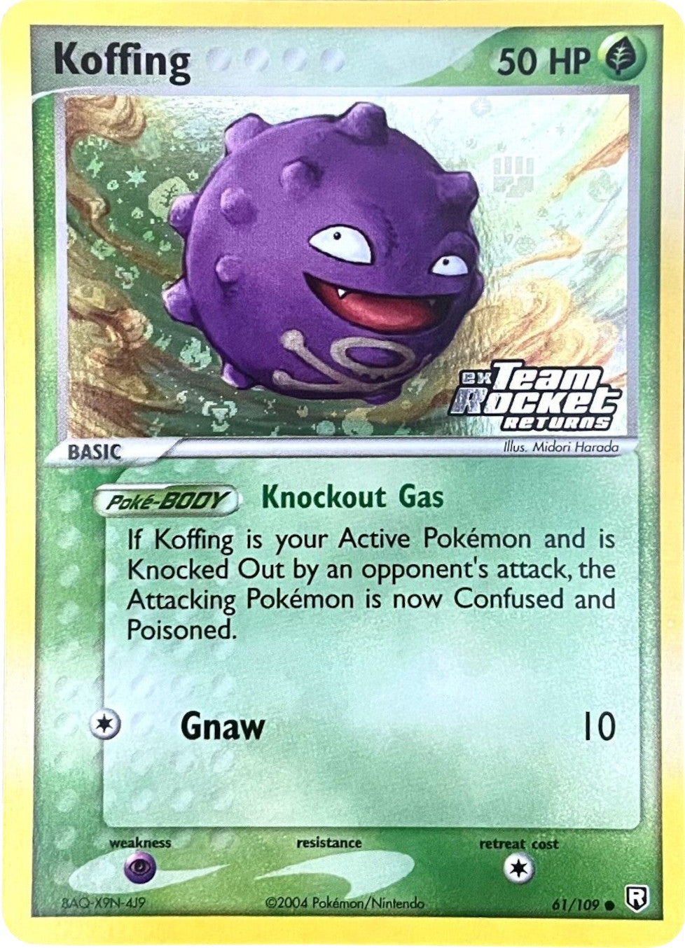 Koffing (61/109) (Stamped) [EX: Team Rocket Returns] | Fandemonia Ltd