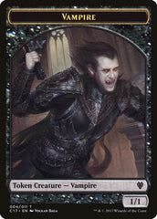 Vampire // Zombie Double-sided Token [Commander 2017 Tokens] | Fandemonia Ltd