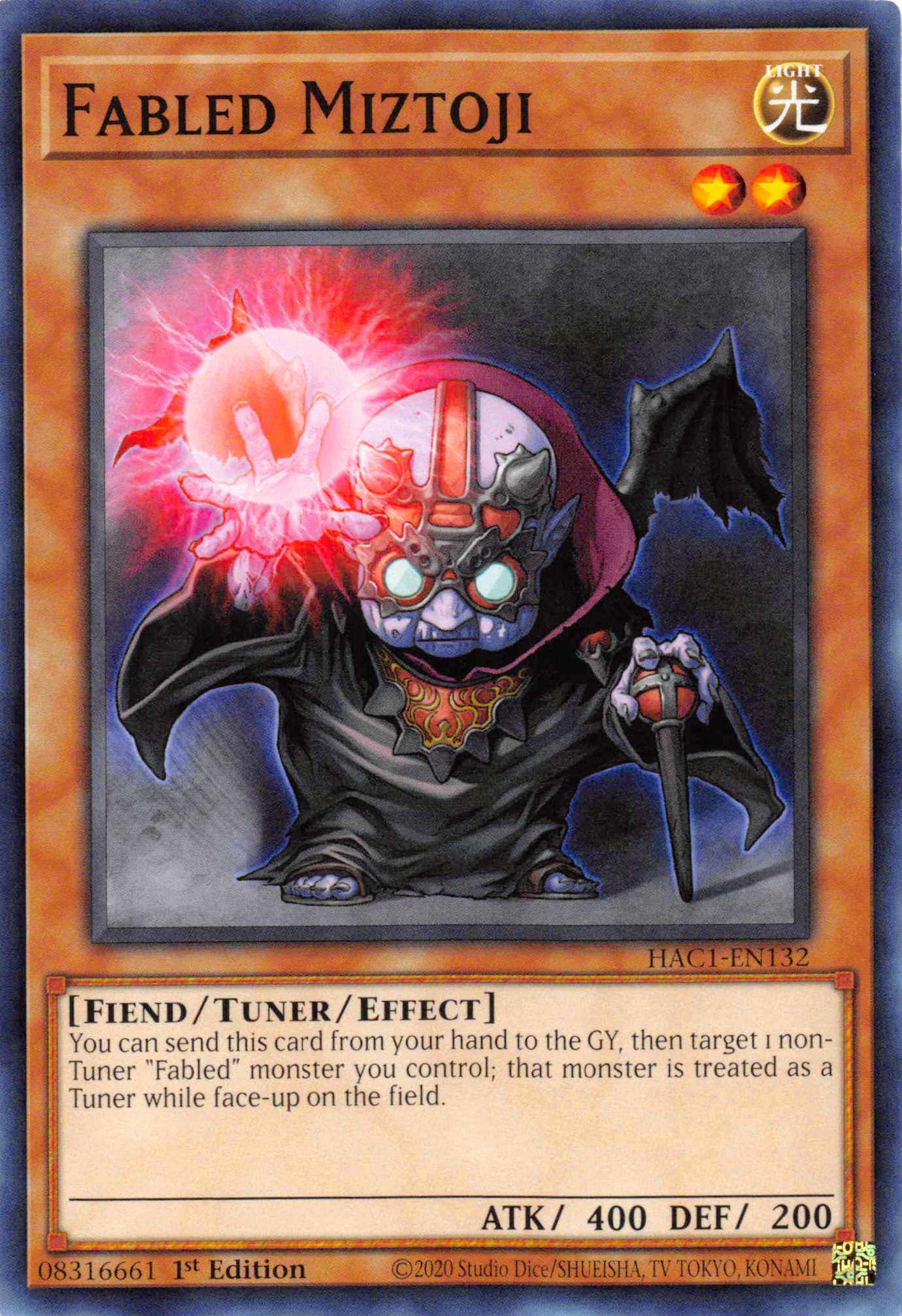 Fabled Miztoji (Duel Terminal) [HAC1-EN132] Parallel Rare | Fandemonia Ltd