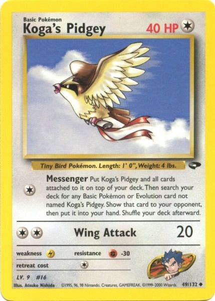 Koga's Pidgey (49/132) [Gym Challenge Unlimited] | Fandemonia Ltd