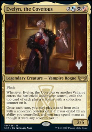 Evelyn, the Covetous (Promo Pack) [Streets of New Capenna Promos] | Fandemonia Ltd