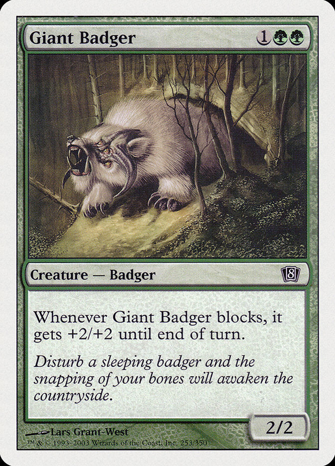 Giant Badger [Eighth Edition] | Fandemonia Ltd