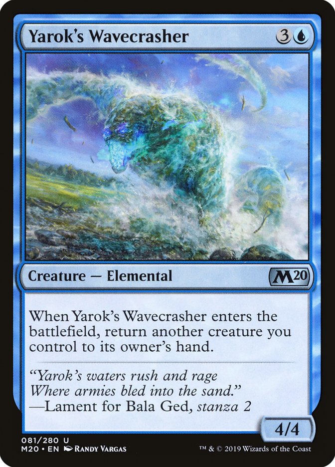 Yarok's Wavecrasher [Core Set 2020] | Fandemonia Ltd