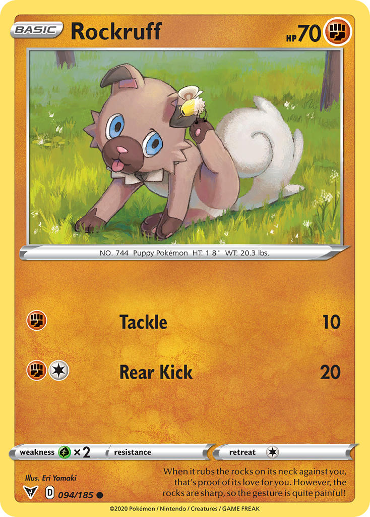 Rockruff (094/185) [Sword & Shield: Vivid Voltage] | Fandemonia Ltd