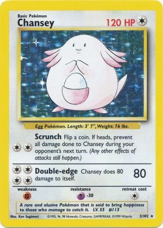 Chansey (3/102) [Base Set Unlimited] | Fandemonia Ltd