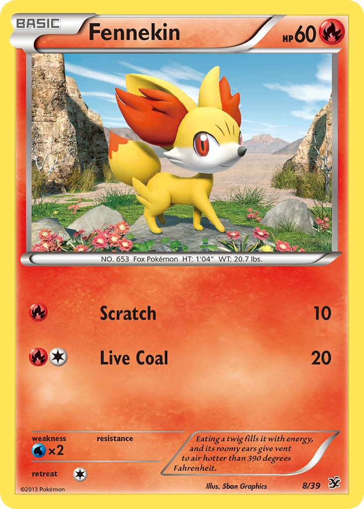 Fennekin (8/39) [XY: Kalos Starter Set] | Fandemonia Ltd