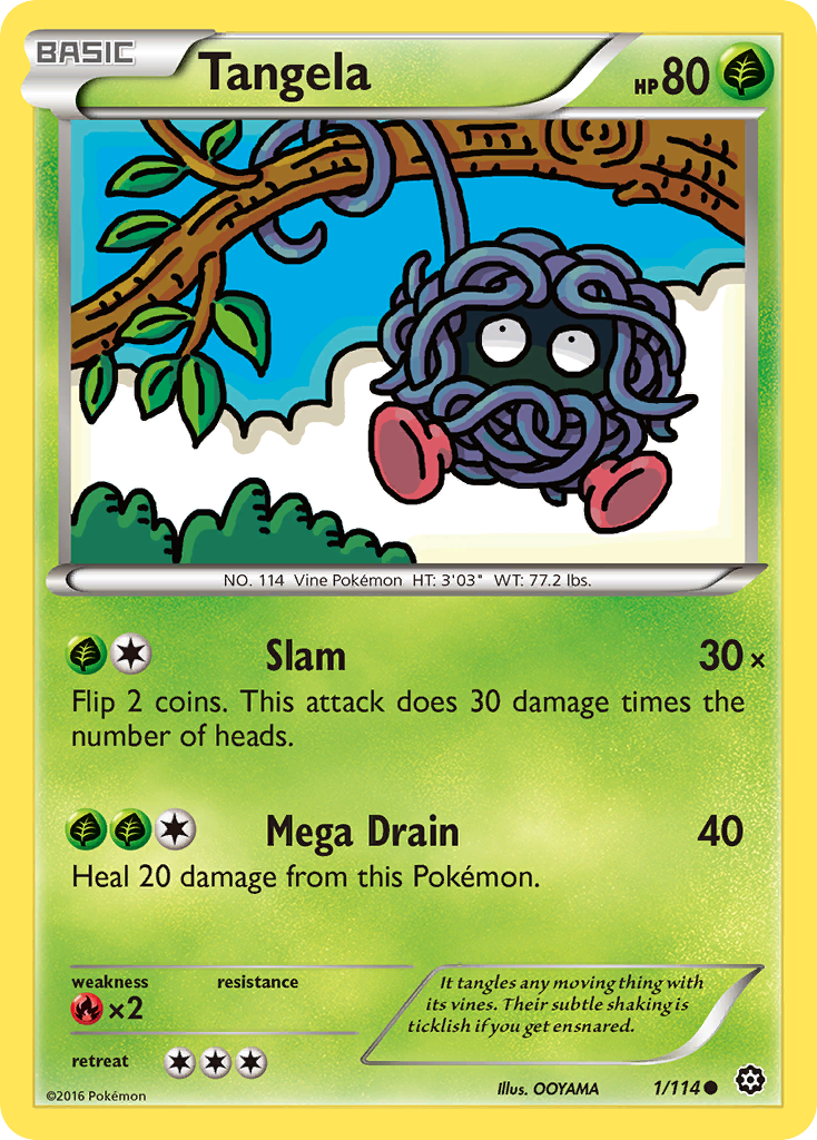 Tangela (1/114) [XY: Steam Siege] | Fandemonia Ltd