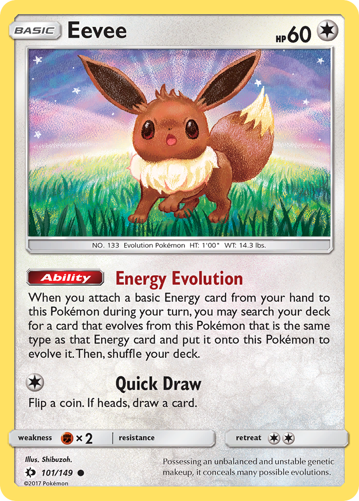 Eevee (101/149) [Sun & Moon: Base Set] | Fandemonia Ltd