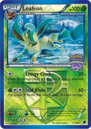 Leafeon (11/116) (States Championship Promo) [Black & White: Plasma Freeze] | Fandemonia Ltd