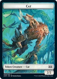 Cat // Copy Double-sided Token [Double Masters Tokens] | Fandemonia Ltd