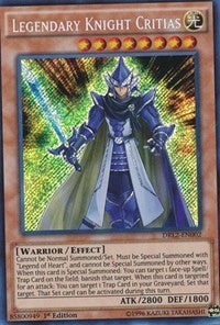 Legendary Knight Critias [DRL2-EN002] Secret Rare | Fandemonia Ltd