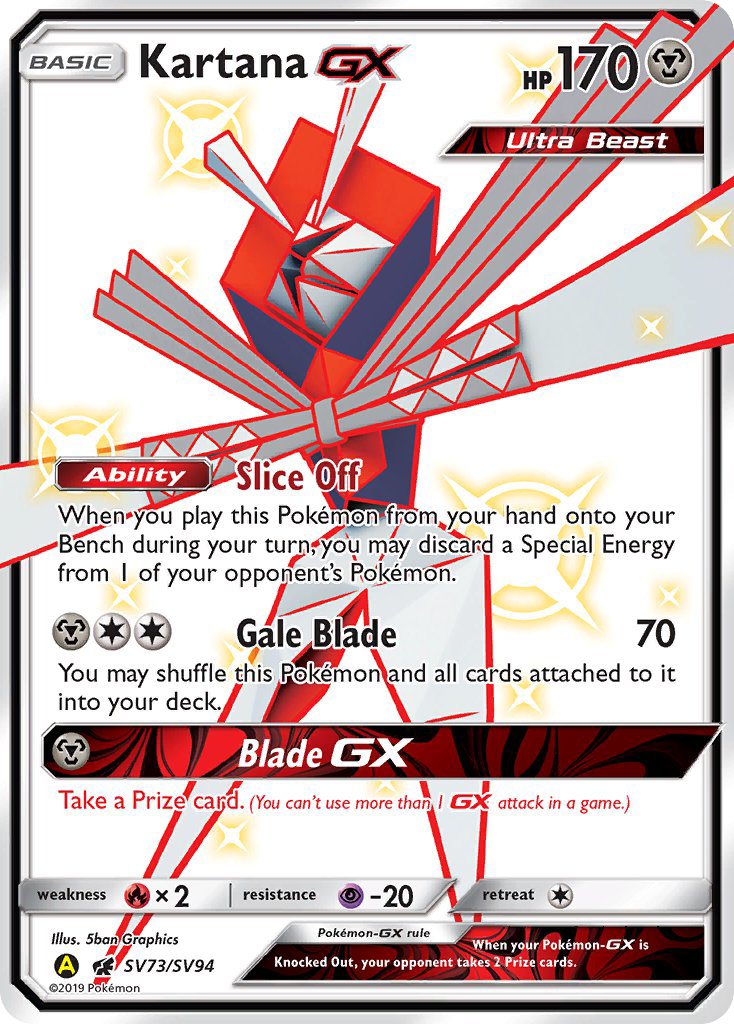 Kartana GX (SV73/SV94) [Sun & Moon: Hidden Fates - Shiny Vault] | Fandemonia Ltd