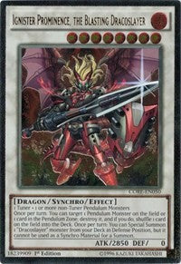 Ignister Prominence, the Blasting Dracoslayer (UTR) [CORE-EN050] Ultimate Rare | Fandemonia Ltd