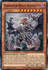 Gladiator Beast Augustus [MP15-EN020] Rare | Fandemonia Ltd