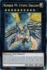 Number 99: Utopic Dragon [MP15-EN190] Secret Rare | Fandemonia Ltd