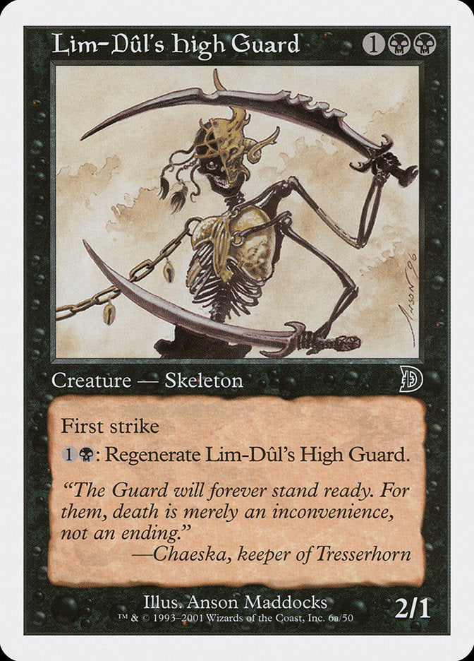 Lim-Dul's High Guard (Holding Sword) [Deckmasters] | Fandemonia Ltd