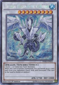 Trishula, Dragon of the Ice Barrier [HSRD-EN052] Secret Rare | Fandemonia Ltd