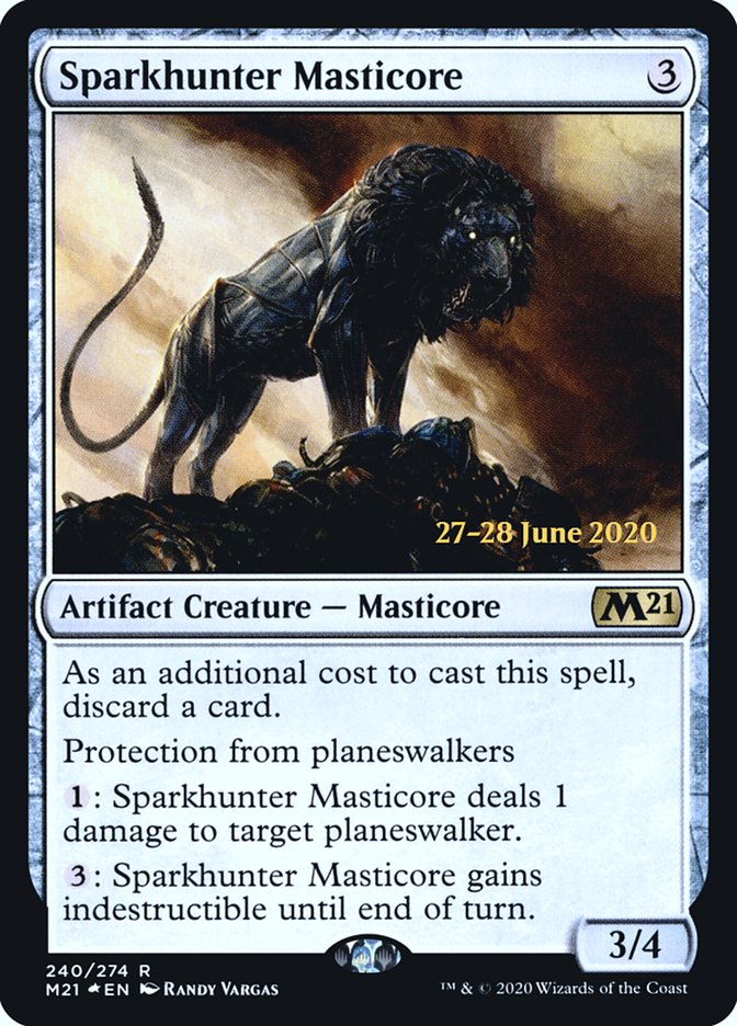 Sparkhunter Masticore  [Core Set 2021 Prerelease Promos] | Fandemonia Ltd