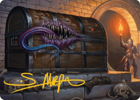 Mimic Art Card (Gold-Stamped Signature) [Dungeons & Dragons: Adventures in the Forgotten Realms Art Series] | Fandemonia Ltd