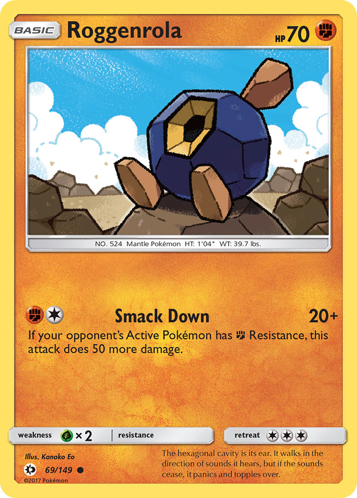 Roggenrola (69/149) [Sun & Moon: Base Set] | Fandemonia Ltd