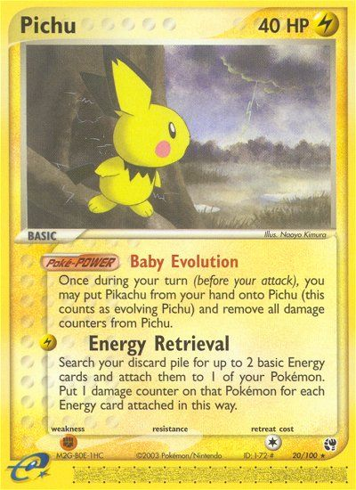 Pichu (20/100) [EX: Sandstorm] | Fandemonia Ltd