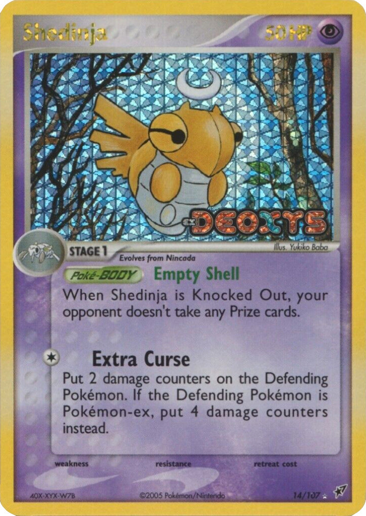 Shedinja (14/107) (Stamped) [EX: Deoxys] | Fandemonia Ltd