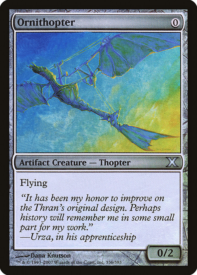 Ornithopter (Premium Foil) [Tenth Edition] | Fandemonia Ltd