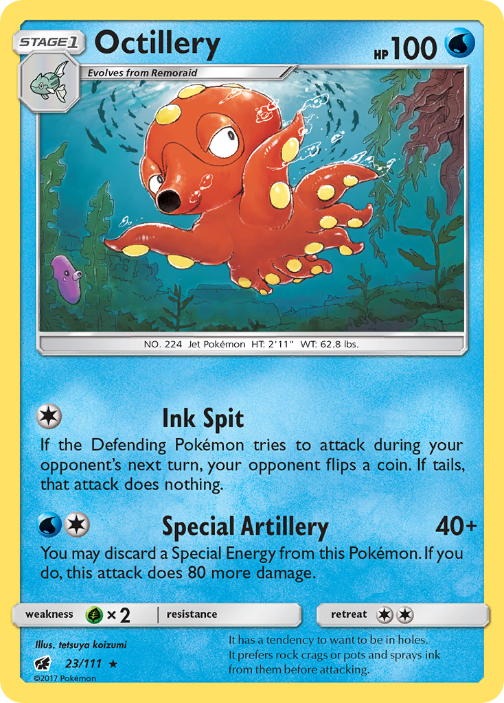 Octillery (23/111) [Sun & Moon: Crimson Invasion] | Fandemonia Ltd