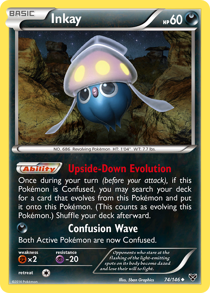 Inkay (74/146) [XY: Base Set] | Fandemonia Ltd