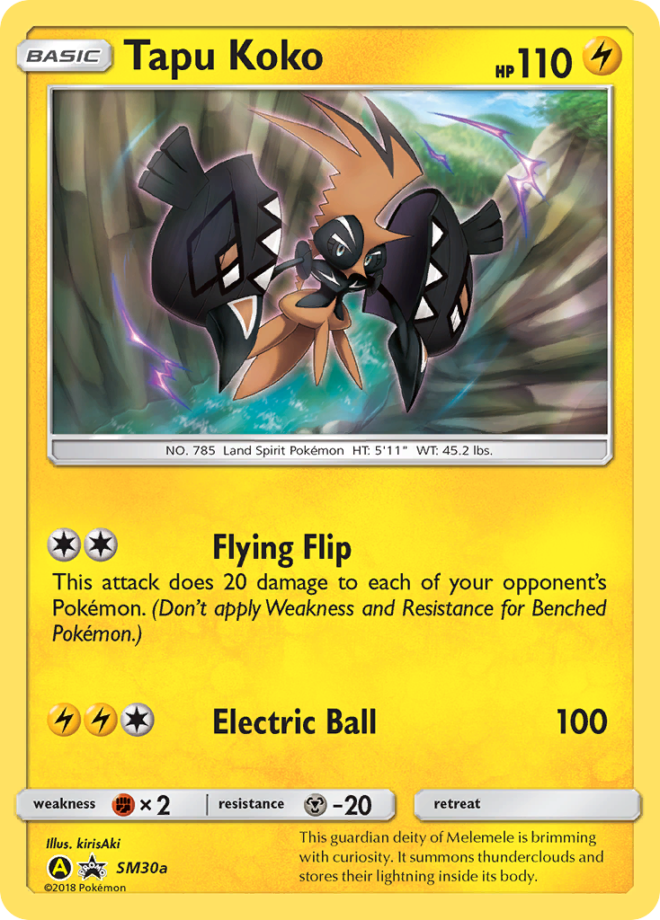 Tapu Koko (SM30a) [Sun & Moon: Black Star Promos] | Fandemonia Ltd