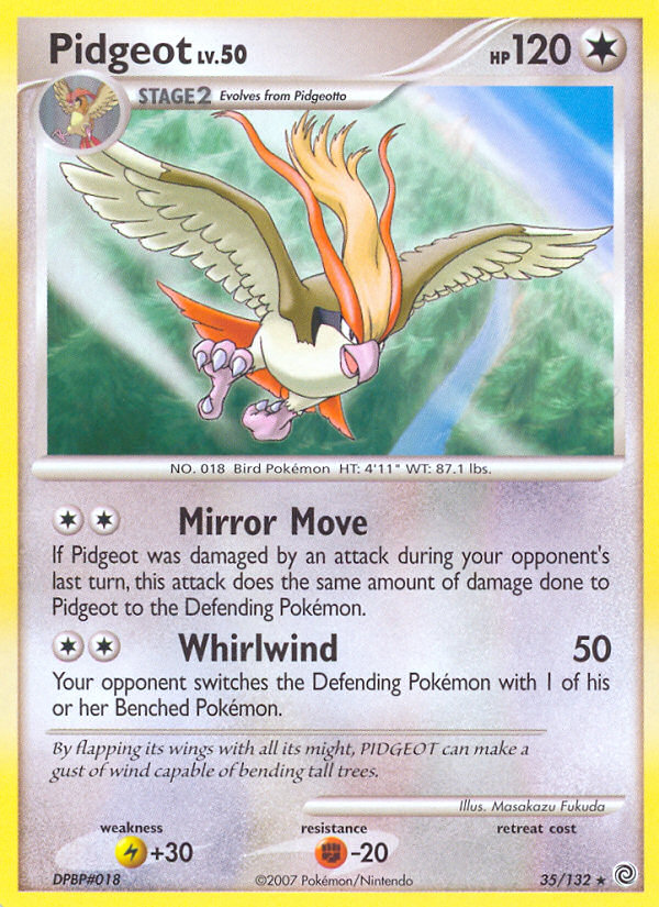 Pidgeot (35/132) [Diamond & Pearl: Secret Wonders] | Fandemonia Ltd