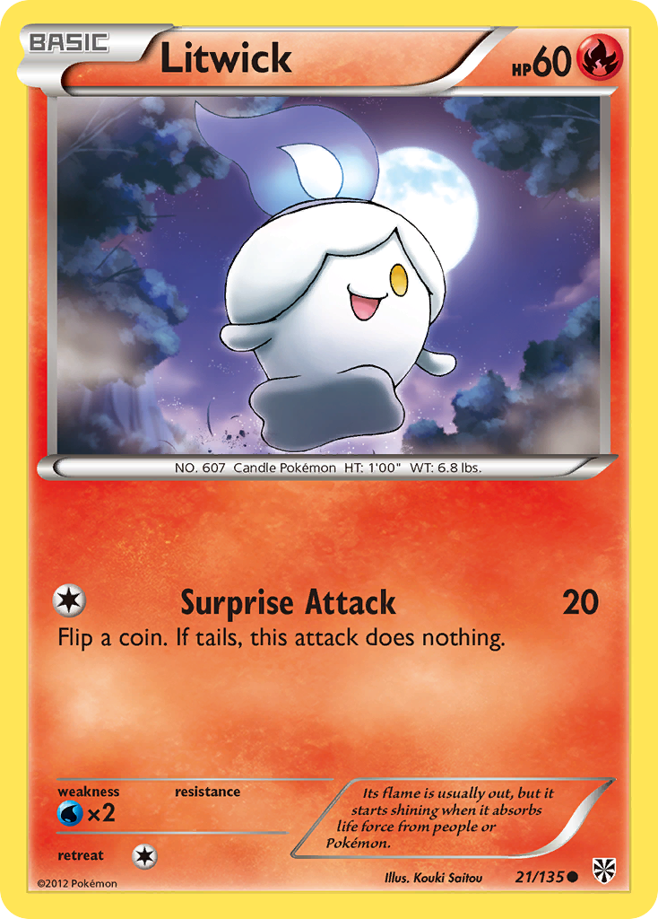 Litwick (21/135) [Black & White: Plasma Storm] | Fandemonia Ltd