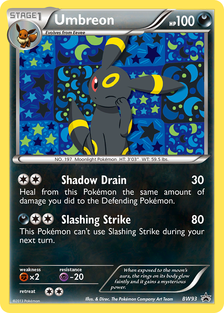 Umbreon (BW93) [Black & White: Black Star Promos] | Fandemonia Ltd