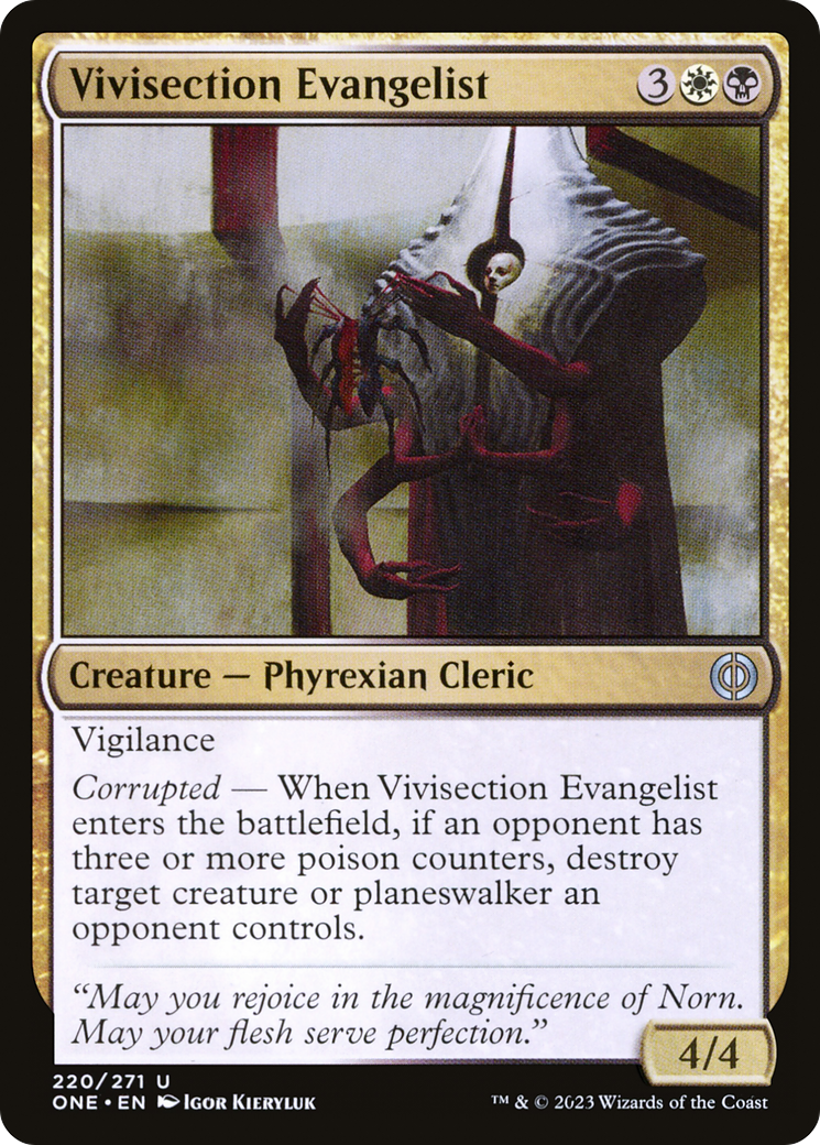 Vivisection Evangelist [Phyrexia: All Will Be One] | Fandemonia Ltd